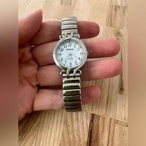 Rumours ladies silver tone classic watch NEW BATTERY